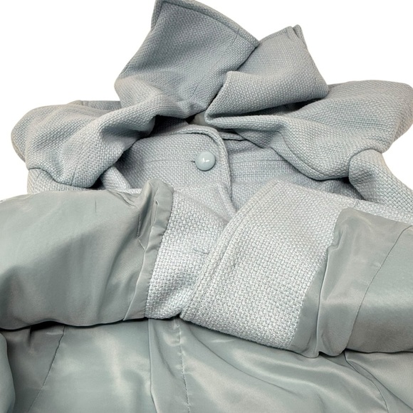 Talbots Women’s Powder Blue Chunky Button Blazer Jacket Size 14 Retro Classic - Picture 16 of 16